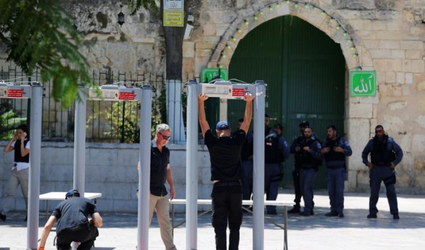 إسرائيل تستخدم تكنولوجيات متطورة بدلاً من البوابات الإلكترونية على مداخل المسجد الأقصى