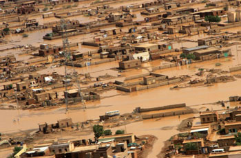 انهيار 385 منزلاً انهياراً كُلياً في أم القرى بالجزيرة بسبب الأمطار