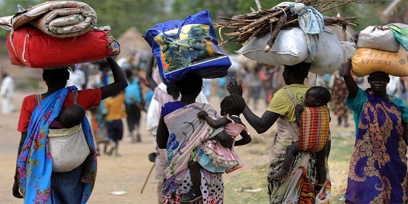 1300 لاجئ جنوبي يصلون يومياً إلى ولاية النيل الأبيض بسبب الحرب