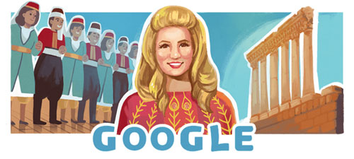 غوغل يحتفل بعيد ميلاد الشحرورة التسعين