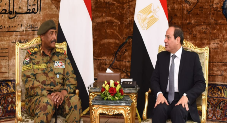 البرهان في القاهرة: لا علاقات مع دولة تضر بمصالح مصر ودول الخليج