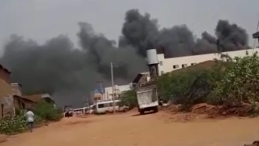 حريق هائل في مصنع اميفارما للأدوية ولا خسائر في الأرواح