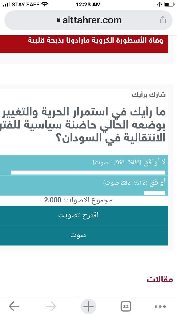 في استطلاع أجرته “التحرير”: لم يعد المجلس المركزي للحرية والتغيير مقبولاً كحاضنة سياسية للفترة الانتقالية