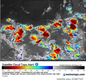الأرصاد: توقعات بهطول أمطار في الخرطوم وأجزاء واسعة من الولايات