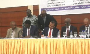 التوافق الوطني والمبادرة السودانية للترتيبات الدستورية يوقعان إعلانا سياسيا