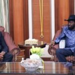 البرهان يبحث مع سلفاكير تطورات الأوضاع فى السودان