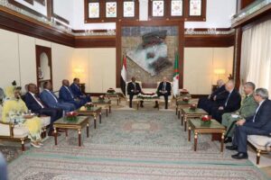 البرهان يشرح للرئيس الجزائري تطورات الأوضاع في السودان