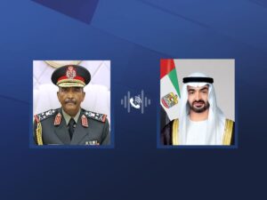 في اتصالا هاتفي.. محمد بن زايد يؤكد لـ البرهان دعم الإمارات لجميع مبادرات إنهاء الأزمة في السودان