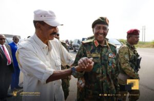 البرهان وأفورقي يؤكدان على تعزيز الشراكة الاستراتيجية بين البلدين ورفض التدخلات الخارجية