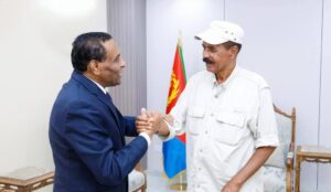 إدريس وأفورقي يبحثان تعزيز  التعاون  بين البلدين والتنسيق المشترك  في المحافل الإقليمية والدولية ​