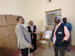 وزارة الصحة بالنيل الأبيض تتسلم إمداد دوائي من منظمة بلان سودان العالمية