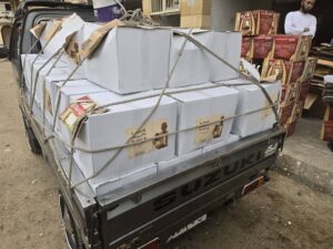 اللجنة العليا لتكريم الموسيقار  شرحبيل أحمد توزع 1700 سلة رمضانية للسودانيين بمصر