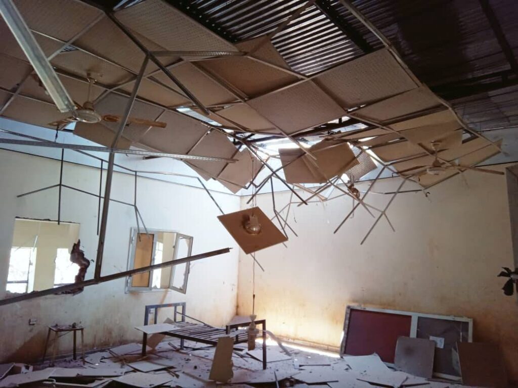 تأسيس: مقتل 62 مدنياً وإصابة 113 في هجمات بمسيّرات الجيش على مستشفى الضعين وسوق بالفاشر