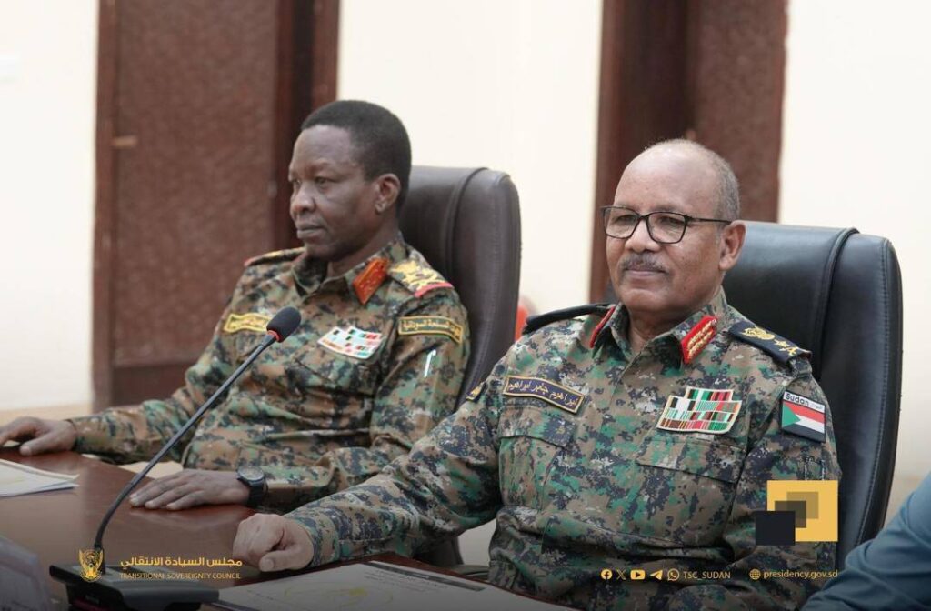 البرهان يعين كباشي وميرغني إدريس وإبراهيم جابر مساعدين للقائد العام