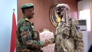 البرهان يلتقي القائد المنشق من قوات الدعم السريع النور قبة