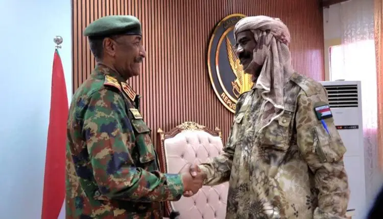 البرهان يلتقي القائد المنشق من قوات الدعم السريع النور قبة