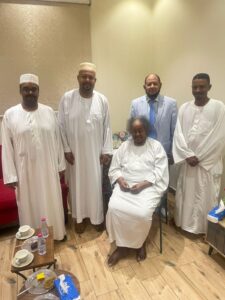 الرابطة الرياضية للسودانيين بالخارج(الصالحية) تزور البروفيسور كمال شداد