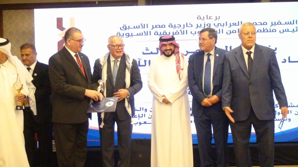 اتحاد الإعلاميين الأفريقي الآسيوي يكرّم الدكتور حيدر الجبوري تقديراً لجهوده في دعم الإعلام العربي والقضية الفلسطينية